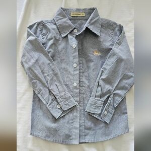 Kids "Burberry" long sleeve button down - size 5T